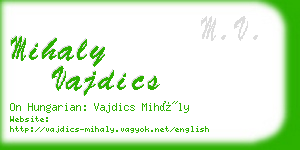 mihaly vajdics business card